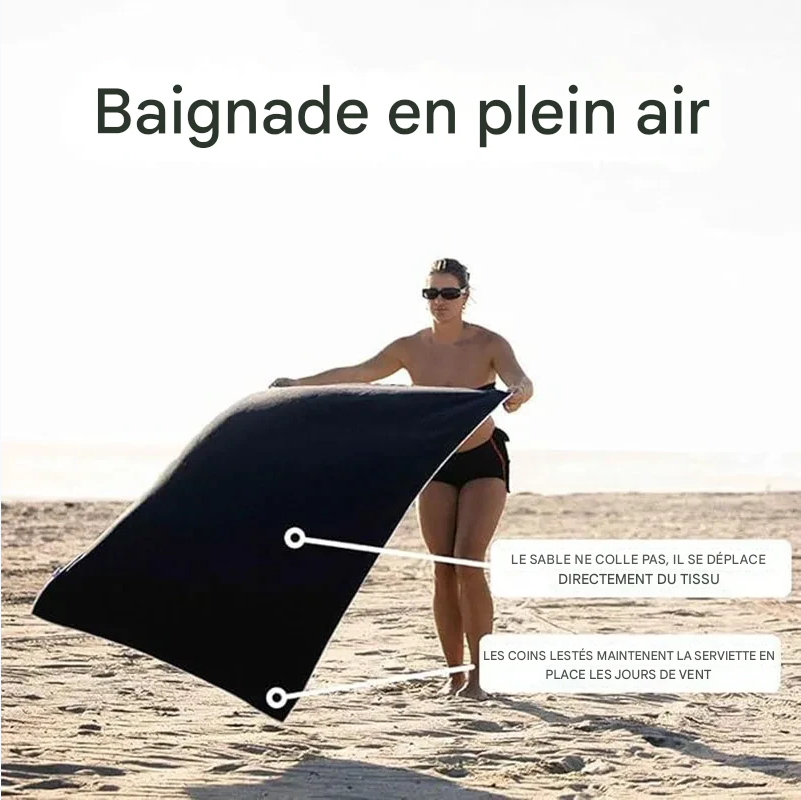 MagniTowel™ — La serviette qui reste en place, quoi qu’il arrive